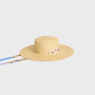 Chapeau à ruban en paille