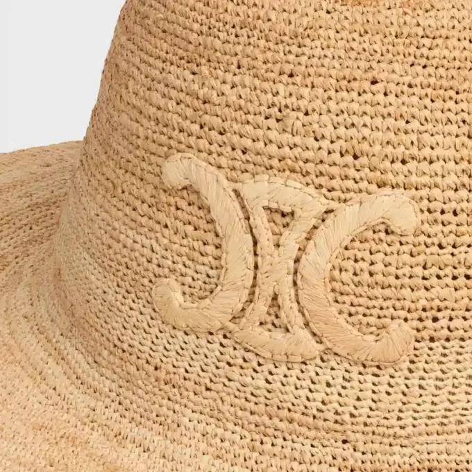 Chapeau Triomphe en raphia