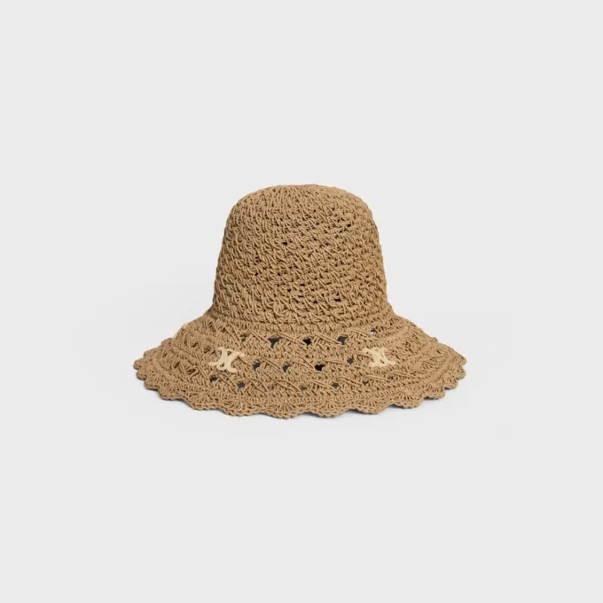 Chapeau Triomphe en raphia ajouré