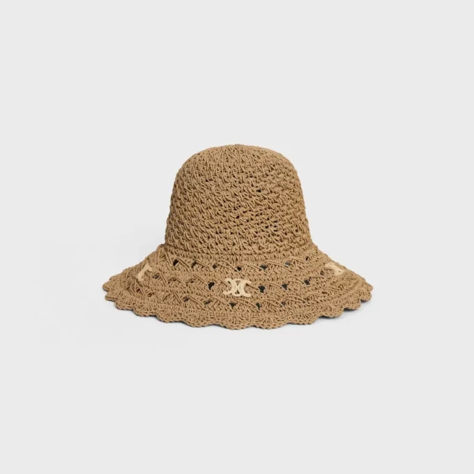 Chapeau Triomphe en raphia ajouré
