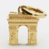 Charms Arc de Triomphe en laiton avec finition dorée