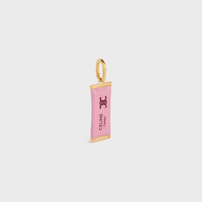 Charms Candy Bar en émail et laiton avec finition dorée