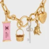 Charms Candy Bar en émail et laiton avec finition dorée