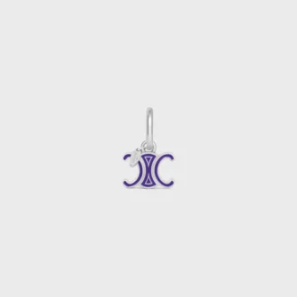 Charms CELINE Triomphe en émail et laiton avec finition rhodiée Charms CELINE Triomphe en émail et laiton avec finition rhodiée