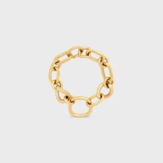 Charms Gourmette fine moderne en laiton avec finition dorée Charms Gourmette fine moderne en laiton avec finition dorée