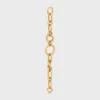 Charms Gourmette fine moderne en laiton avec finition dorée Charms Gourmette fine moderne en laiton avec finition dorée