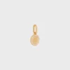 Charms Médaille en résine et laiton avec finition dorée