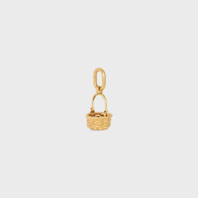 Charms Panier en laiton avec finition dorée Charms Panier en laiton avec finition dorée