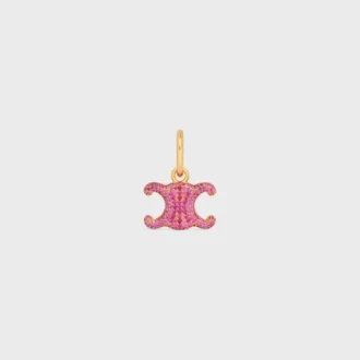 Charms Triomphe en strass et laiton avec finition dorée