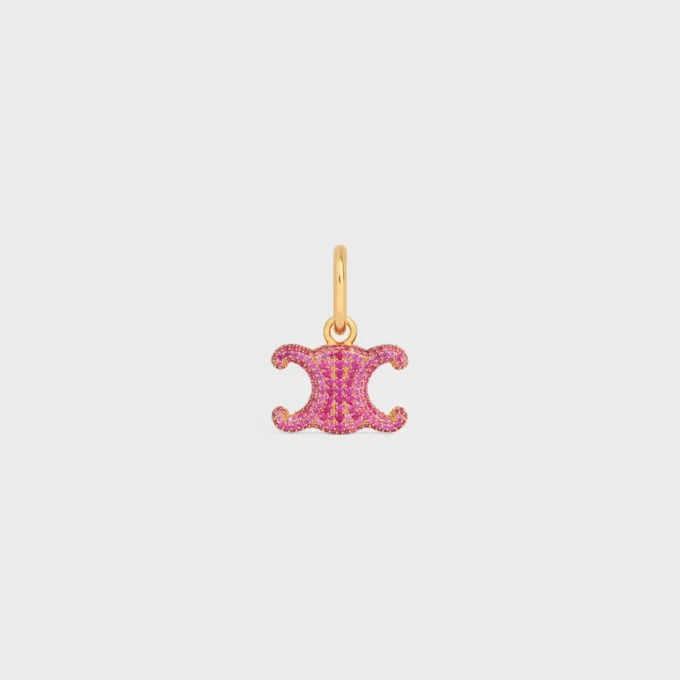 Charms Triomphe en strass et laiton avec finition dorée Charms Triomphe en strass et laiton avec finition dorée