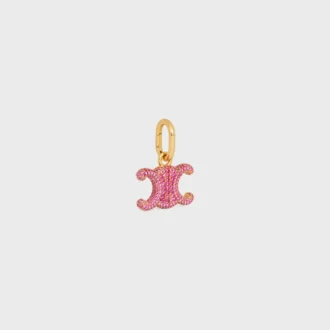Charms Triomphe en strass et laiton avec finition dorée