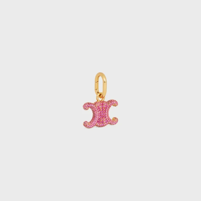 Charms Triomphe en strass et laiton avec finition dorée Charms Triomphe en strass et laiton avec finition dorée