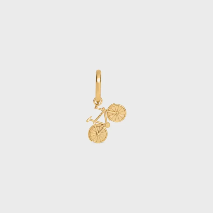 Charms Vélo en laiton avec finition dorée Charms Vélo en laiton avec finition dorée