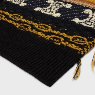 Écharpe en cachemire jacquard