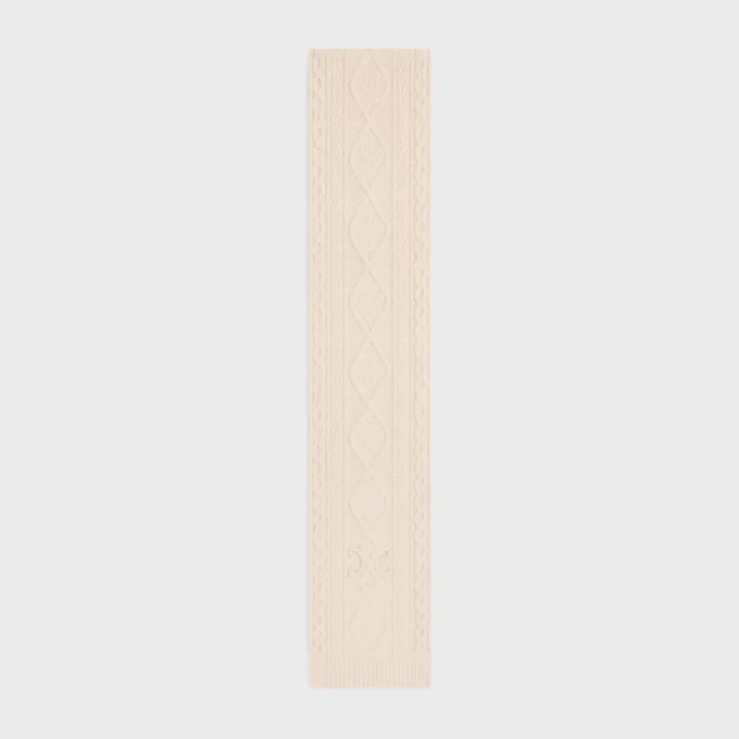 Écharpe Triomphe en cachemire Aran et laine