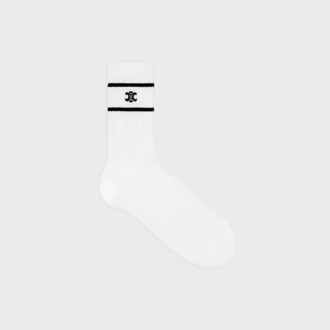 Chaussettes Triomphe en coton rayé Chaussettes Triomphe en coton rayé