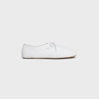 Chaussures de ballet à lacets en cuir d&rsquo;agneau