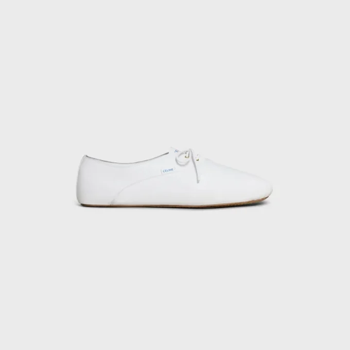 Chaussures de ballet à lacets en cuir d’agneau Chaussures de ballet à lacets en cuir d’agneau