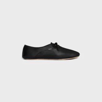 Chaussures de ballet à lacets en cuir d&rsquo;agneau