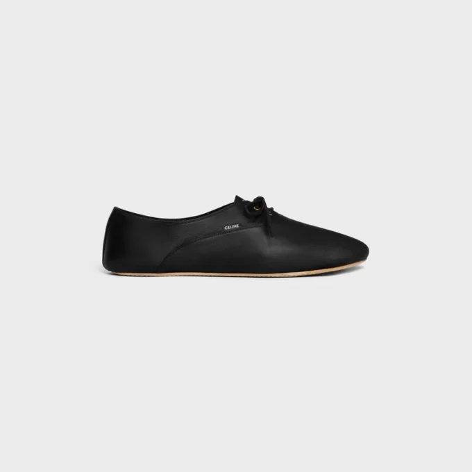 Chaussures de ballet à lacets en cuir d’agneau Chaussures de ballet à lacets en cuir d’agneau