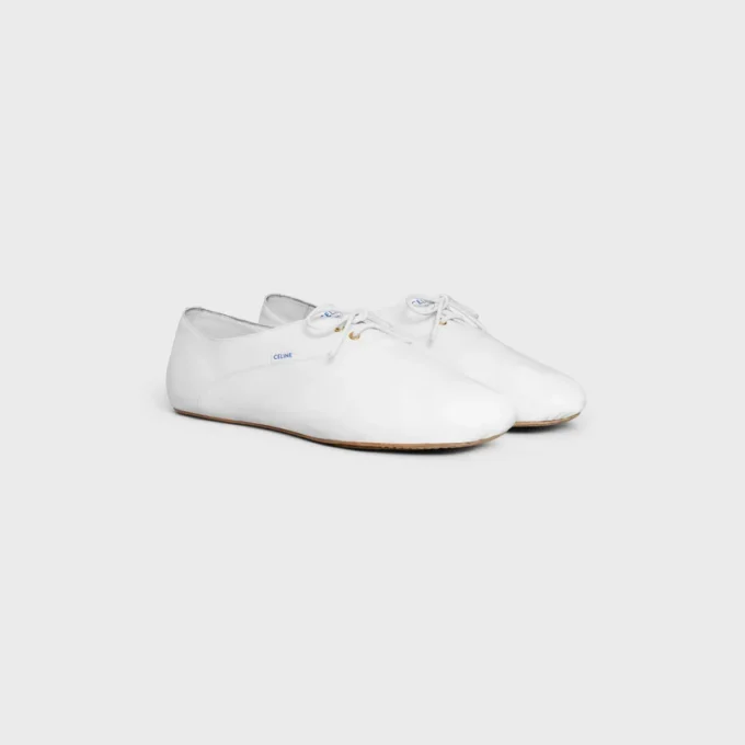 Chaussures de ballet à lacets en cuir d’agneau Chaussures de ballet à lacets en cuir d’agneau