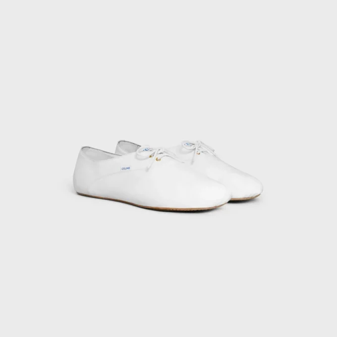 Chaussures de ballet à lacets en cuir d’agneau Chaussures de ballet à lacets en cuir d’agneau