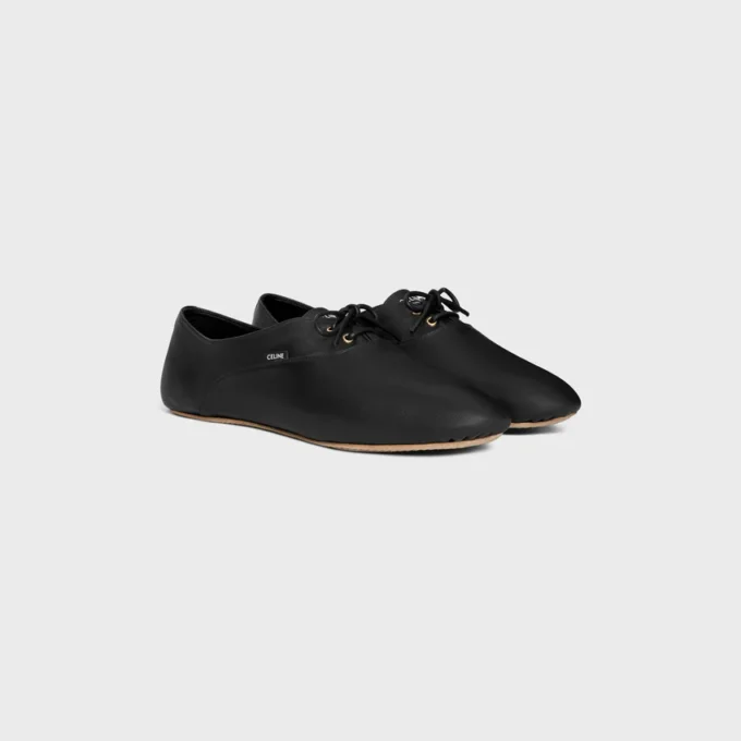 Chaussures de ballet à lacets en cuir d’agneau Chaussures de ballet à lacets en cuir d’agneau