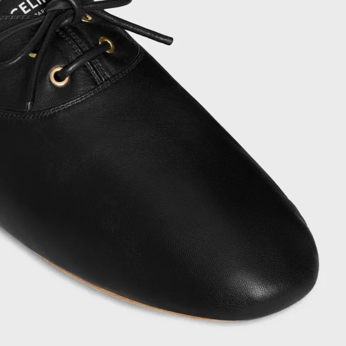 Chaussures de ballet à lacets en cuir d’agneau Chaussures de ballet à lacets en cuir d’agneau