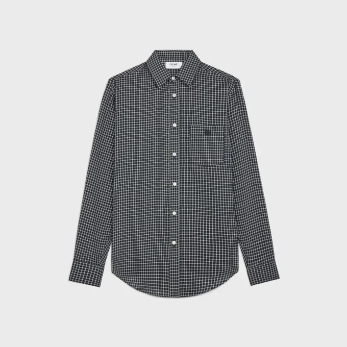 Chemise ample en coton à carreaux Chemise ample en coton à carreaux