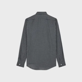 Chemise ample en coton à carreaux