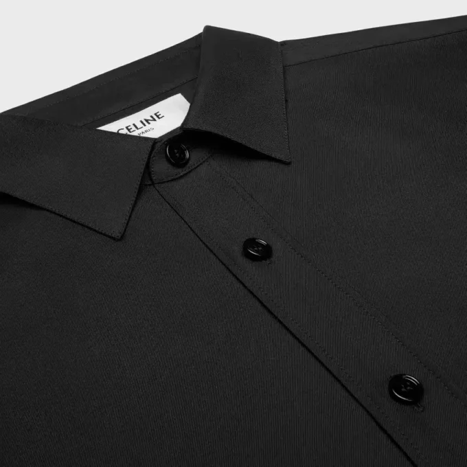 Chemise ample en twill de soie
