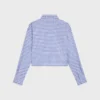 Chemise courte en coton Vichy