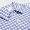 Chemise courte en coton Vichy