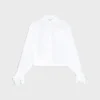 Chemise courte en popeline de coton