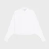 Chemise courte en popeline de coton Chemise courte en popeline de coton