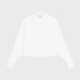 Chemise courte en popeline de coton