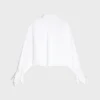 Chemise courte en popeline de coton