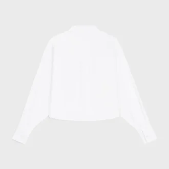 Chemise courte en popeline de coton