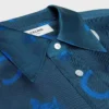Chemise courte en twill de soie
