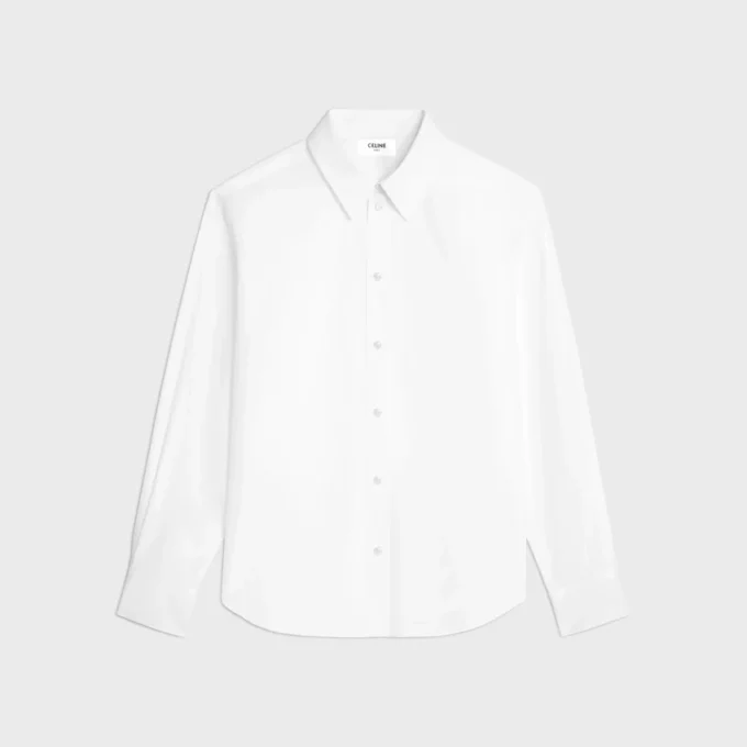 Chemise décontractée en popeline de coton