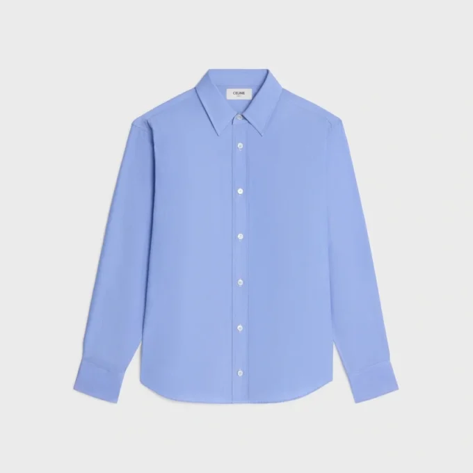 Chemise décontractée en popeline de coton