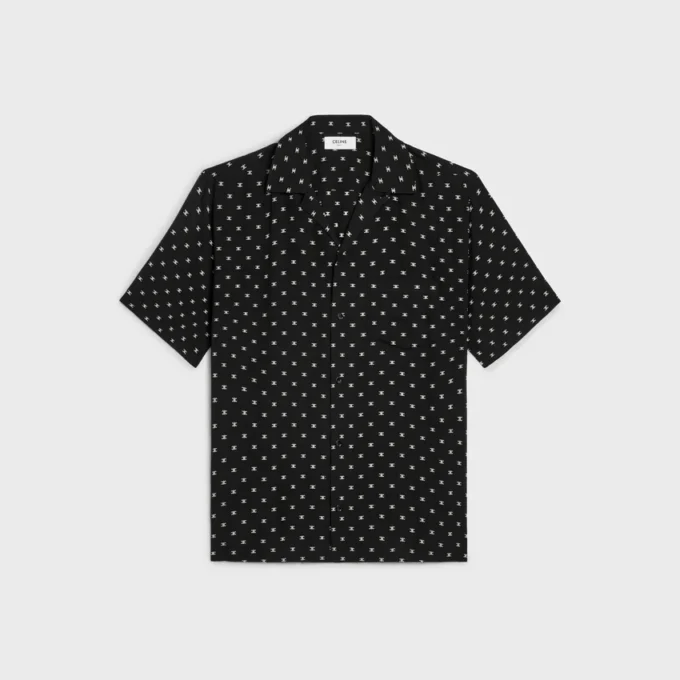 Chemise de bowling en viscose imprimée Micro Triomphe