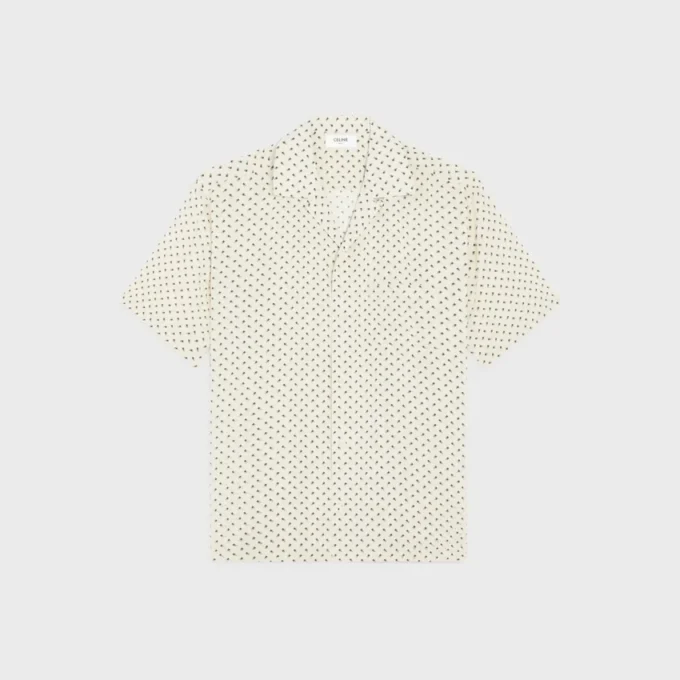 Chemise de bowling en viscose imprimée Micro Triomphe