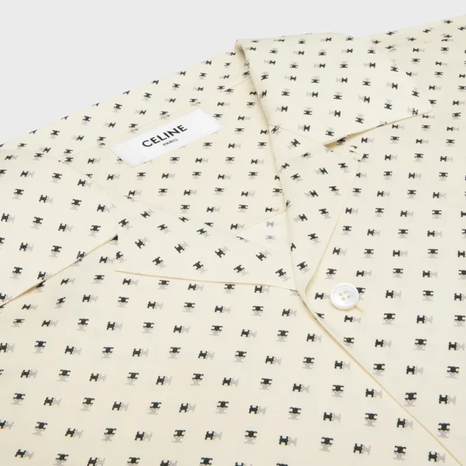 Chemise de bowling en viscose imprimée Micro Triomphe