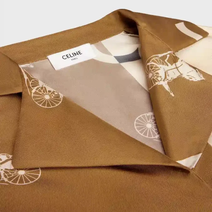Chemise de pyjama en twill de soie