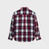 Chemise en cachemire à carreaux