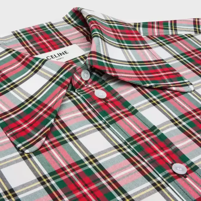 Chemise en coton tartan
