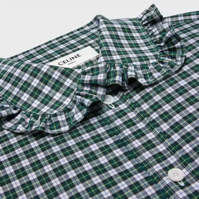 Chemise en coton tartan