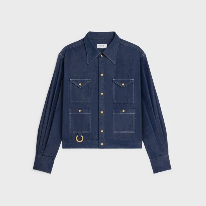 Chemise en denim de coton
