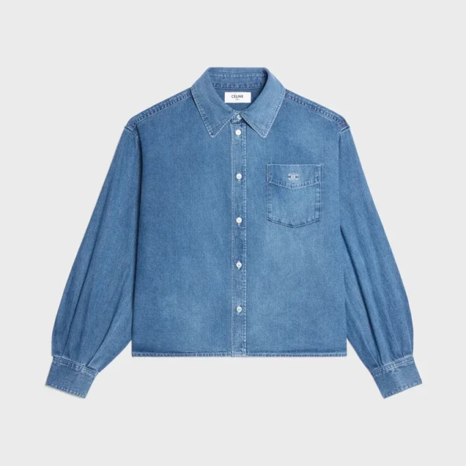 Chemise en denim de coton